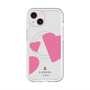 スリムプロテクションプレミアムケース with MagSafe［ LANVIN en Bleu Hearts Pink - ランバン ハート ピンク ］