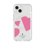スリムプロテクションプレミアムケース with MagSafe［ LANVIN en Bleu Hearts Pink - ランバン ハート ピンク ］