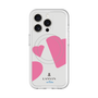 スリムプロテクションプレミアムケース with MagSafe［ LANVIN en Bleu Hearts Pink - ランバン ハート ピンク ］