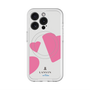スリムプロテクションプレミアムケース with MagSafe［ LANVIN en Bleu Hearts Pink - ランバン ハート ピンク ］