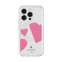 スリムプロテクションプレミアムケース with MagSafe［ LANVIN en Bleu Hearts Pink - ランバン ハート ピンク ］