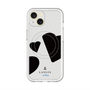 スリムプロテクションプレミアムケース with MagSafe［ LANVIN en Bleu Hearts Black - ランバン ハート ブラック ］