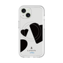 スリムプロテクションプレミアムケース with MagSafe［ LANVIN en Bleu Hearts Black - ランバン ハート ブラック ］