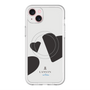 スリムプロテクションプレミアムケース with MagSafe［ LANVIN en Bleu Hearts Black - ランバン ハート ブラック ］