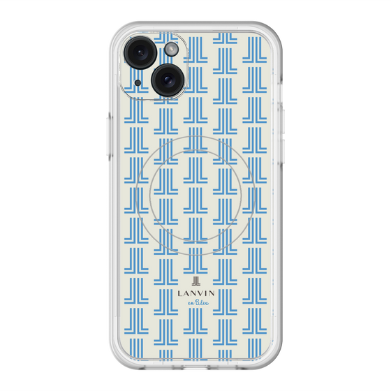 スリムプロテクションプレミアムケース with MagSafe［ LANVIN en Bleu Monogram Blue - ランバン ブルーモノグラム ］