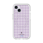 スリムプロテクションプレミアムケース with MagSafe［ Houndstooth Pattern Purple -with LANVIN en Bleu logo ランバン 千鳥格子柄 パープル ］