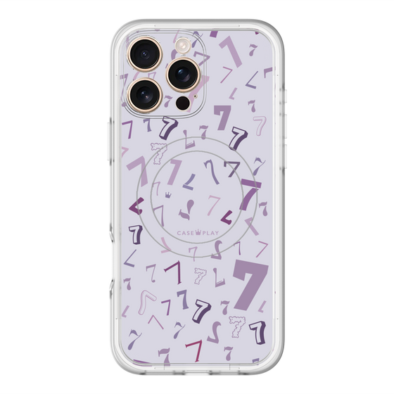 スリムプロテクションプレミアムケース with MagSafe［ Puple 7 - パープル・セブン ］