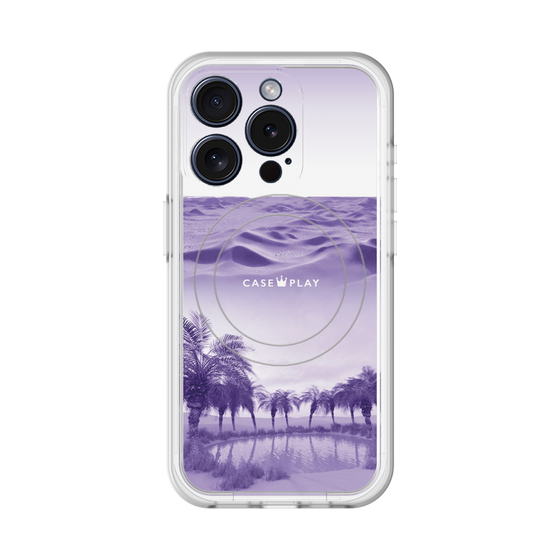 スリムプロテクションプレミアムケース with MagSafe［ Oasis & Desert - オアシス & 砂漠 ］