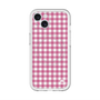 スリムプロテクションプレミアムケース with MagSafe［ Checkered Pink - ギンガムチェック ピンク ］