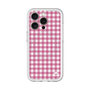 スリムプロテクションプレミアムケース with MagSafe［ Checkered Pink - ギンガムチェック ピンク ］