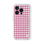 スリムプロテクションプレミアムケース with MagSafe［ Checkered Pink - ギンガムチェック ピンク ］