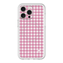 スリムプロテクションプレミアムケース with MagSafe［ Checkered Pink - ギンガムチェック ピンク ］