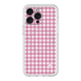 スリムプロテクションプレミアムケース with MagSafe［ Checkered Pink - ギンガムチェック ピンク ］