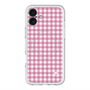 スリムプロテクションプレミアムケース with MagSafe［ Checkered Pink - ギンガムチェック ピンク ］