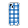 スリムプロテクションプレミアムケース with MagSafe［ Checkered Blue - ギンガムチェック ブルー ］