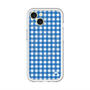 スリムプロテクションプレミアムケース with MagSafe［ Checkered Blue - ギンガムチェック ブルー ］