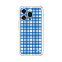 スリムプロテクションプレミアムケース with MagSafe［ Checkered Blue - ギンガムチェック ブルー ］