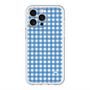 スリムプロテクションプレミアムケース with MagSafe［ Checkered Blue - ギンガムチェック ブルー ］