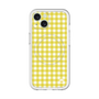 スリムプロテクションプレミアムケース with MagSafe［ Checkered Yellow - ギンガムチェック イエロー ］