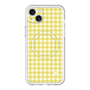 スリムプロテクションプレミアムケース with MagSafe［ Checkered Yellow - ギンガムチェック イエロー ］