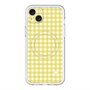 スリムプロテクションプレミアムケース with MagSafe［ Checkered Yellow - ギンガムチェック イエロー ］