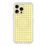 スリムプロテクションプレミアムケース with MagSafe［ Checkered Yellow - ギンガムチェック イエロー ］