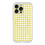 スリムプロテクションプレミアムケース with MagSafe［ Checkered Yellow - ギンガムチェック イエロー ］