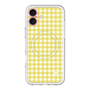 スリムプロテクションプレミアムケース with MagSafe［ Checkered Yellow - ギンガムチェック イエロー ］