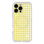 スリムプロテクションプレミアムケース with MagSafe［ Checkered Yellow - ギンガムチェック イエロー ］