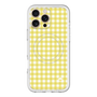 スリムプロテクションプレミアムケース with MagSafe［ Checkered Yellow - ギンガムチェック イエロー ］
