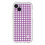 スリムプロテクションプレミアムケース with MagSafe［ Checkered Purple - ギンガムチェック パープル ］