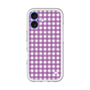 スリムプロテクションプレミアムケース with MagSafe［ Checkered Purple - ギンガムチェック パープル ］