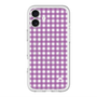 スリムプロテクションプレミアムケース with MagSafe［ Checkered Purple - ギンガムチェック パープル ］