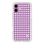 スリムプロテクションプレミアムケース with MagSafe［ Checkered Purple - ギンガムチェック パープル ］