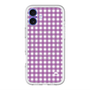 スリムプロテクションプレミアムケース with MagSafe［ Checkered Purple - ギンガムチェック パープル ］