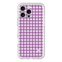 スリムプロテクションプレミアムケース with MagSafe［ Checkered Purple - ギンガムチェック パープル ］