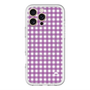 スリムプロテクションプレミアムケース with MagSafe［ Checkered Purple - ギンガムチェック パープル ］