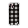 スリムプロテクションプレミアムケース with MagSafe［ Checkered Purple - ギンガムチェック ブラック ］