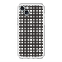 スリムプロテクションプレミアムケース with MagSafe［ Checkered Purple - ギンガムチェック ブラック ］