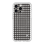 スリムプロテクションプレミアムケース with MagSafe［ Checkered Purple - ギンガムチェック ブラック ］