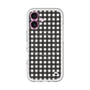 スリムプロテクションプレミアムケース with MagSafe［ Checkered Purple - ギンガムチェック ブラック ］