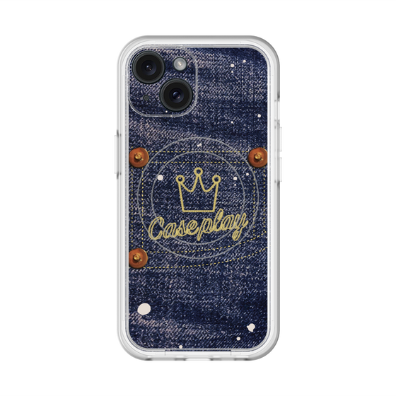 スリムプロテクションプレミアムケース with MagSafe［ Denim Used Jeans - デニム・ユーズド・ジーンズ ］