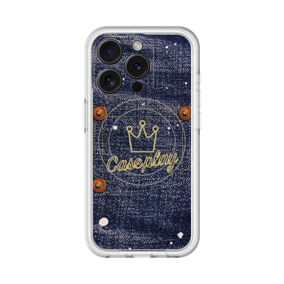 スリムプロテクションプレミアムケース with MagSafe［ Denim Used Jeans - デニム・ユーズド・ジーンズ ］