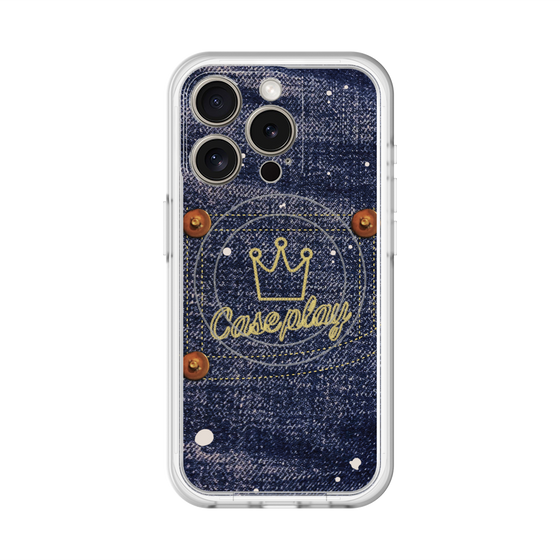 スリムプロテクションプレミアムケース with MagSafe［ Denim Used Jeans - デニム・ユーズド・ジーンズ ］