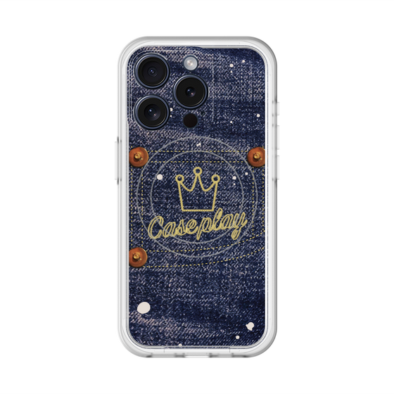 スリムプロテクションプレミアムケース with MagSafe［ Denim Used Jeans - デニム・ユーズド・ジーンズ ］