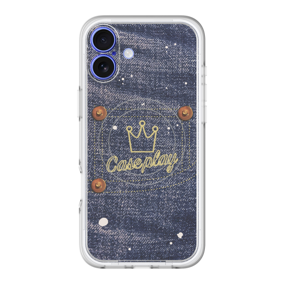 スリムプロテクションプレミアムケース with MagSafe［ Denim Used Jeans - デニム・ユーズド・ジーンズ ］