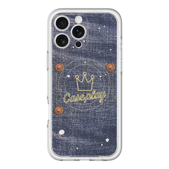 スリムプロテクションプレミアムケース with MagSafe［ Denim Used Jeans - デニム・ユーズド・ジーンズ ］