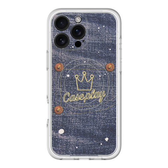 スリムプロテクションプレミアムケース with MagSafe［ Denim Used Jeans - デニム・ユーズド・ジーンズ ］