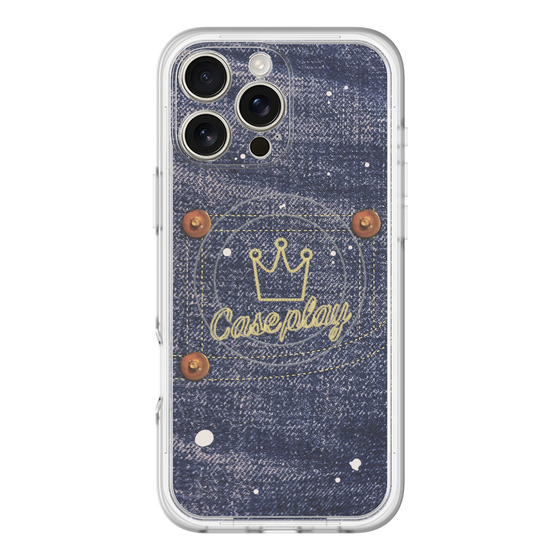 スリムプロテクションプレミアムケース with MagSafe［ Denim Used Jeans - デニム・ユーズド・ジーンズ ］