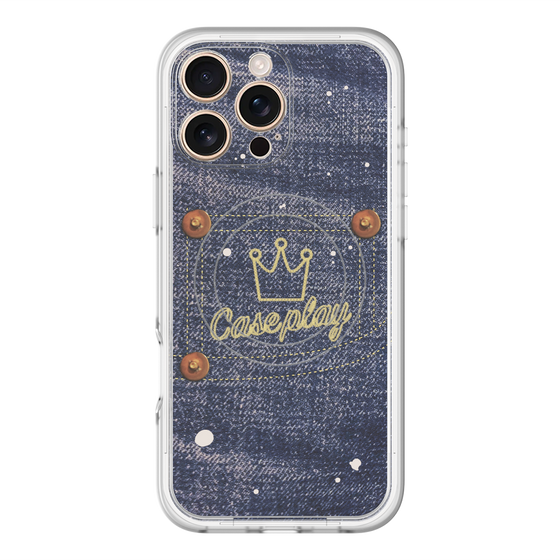 スリムプロテクションプレミアムケース with MagSafe［ Denim Used Jeans - デニム・ユーズド・ジーンズ ］